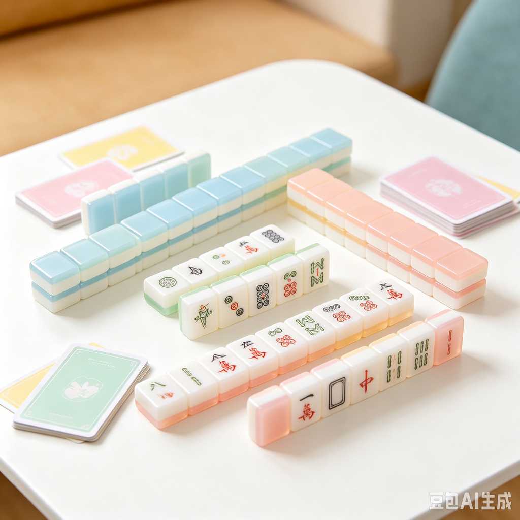 uniform color mahjong set print